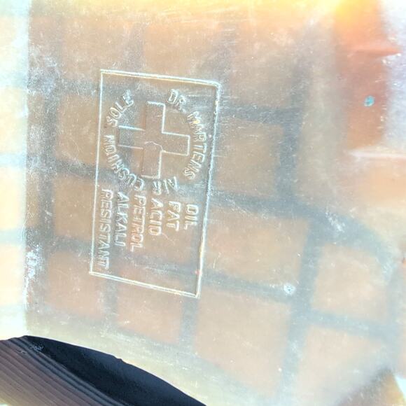 Y2K Dr. Martens Chunky Platform Heel Metal Eyelet Lace Up Streetwear Men's 13M - Picture 8 of 9